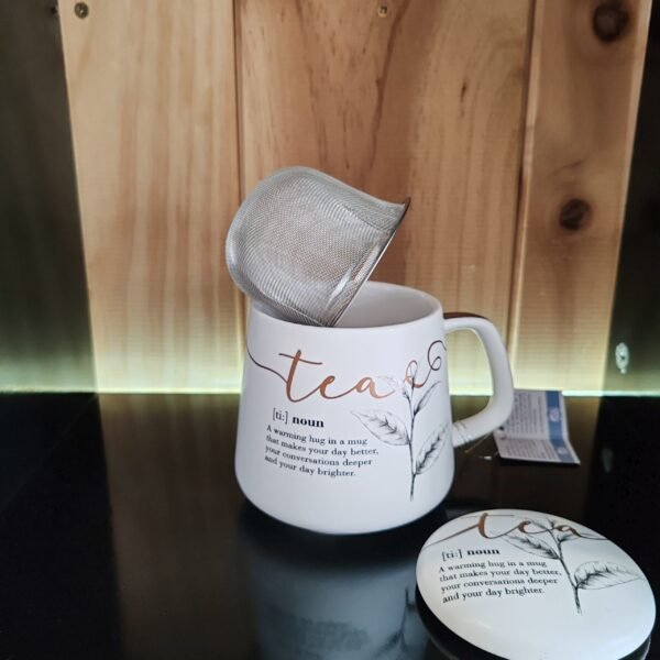 Taza de té de porcelana