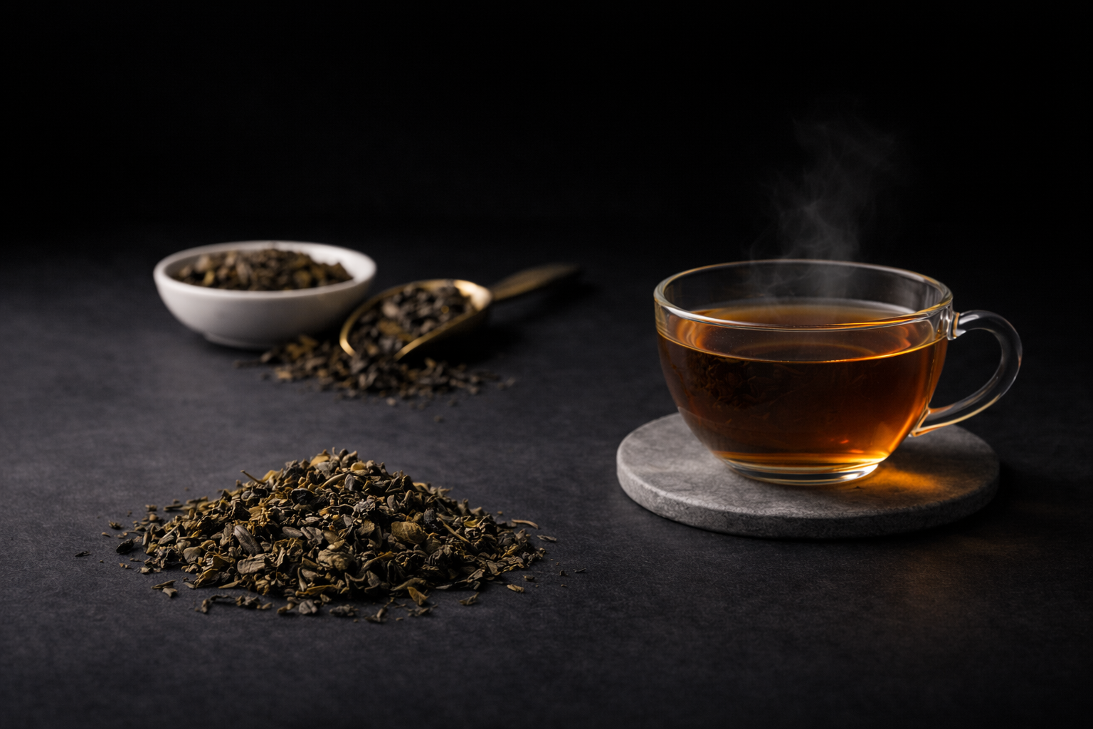 té oolong premium en hoja, perfil aromático por capas y textura sedosa