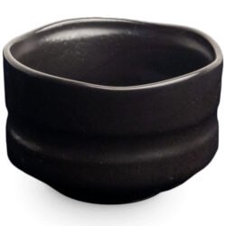Cuenco de cerámica para matcha Negro