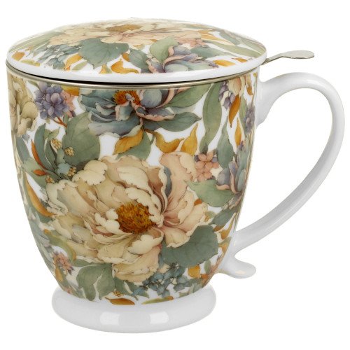 Taza peony, porcelana 0,50 l. filtro y tapa