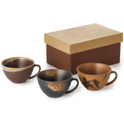 Set chairo, porcelana 3 tazas 0,30 l.